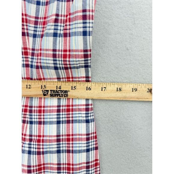 Vintage Y2K Tommy Hilfiger Womens Red Blue Plaid Sheath Mini Dress Size 4 - Picture 6 of 10